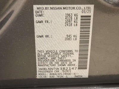 2025 Nissan Altima SV