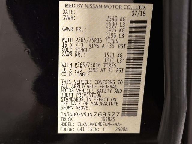 2018 Nissan Frontier PRO-4X