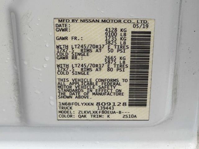 2019 Nissan NV Cargo SV