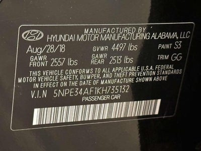 2019 Hyundai Sonata Limited