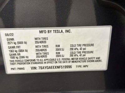 2022 Tesla Model Y Long Range