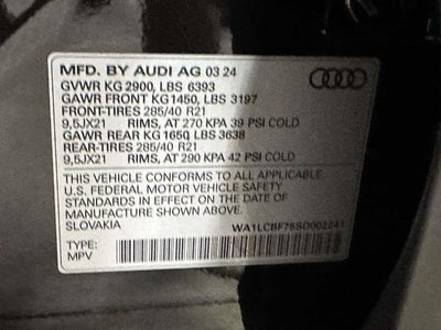 2025 Audi Q7 Premium Plus 45 TFSI quattro Tiptronic