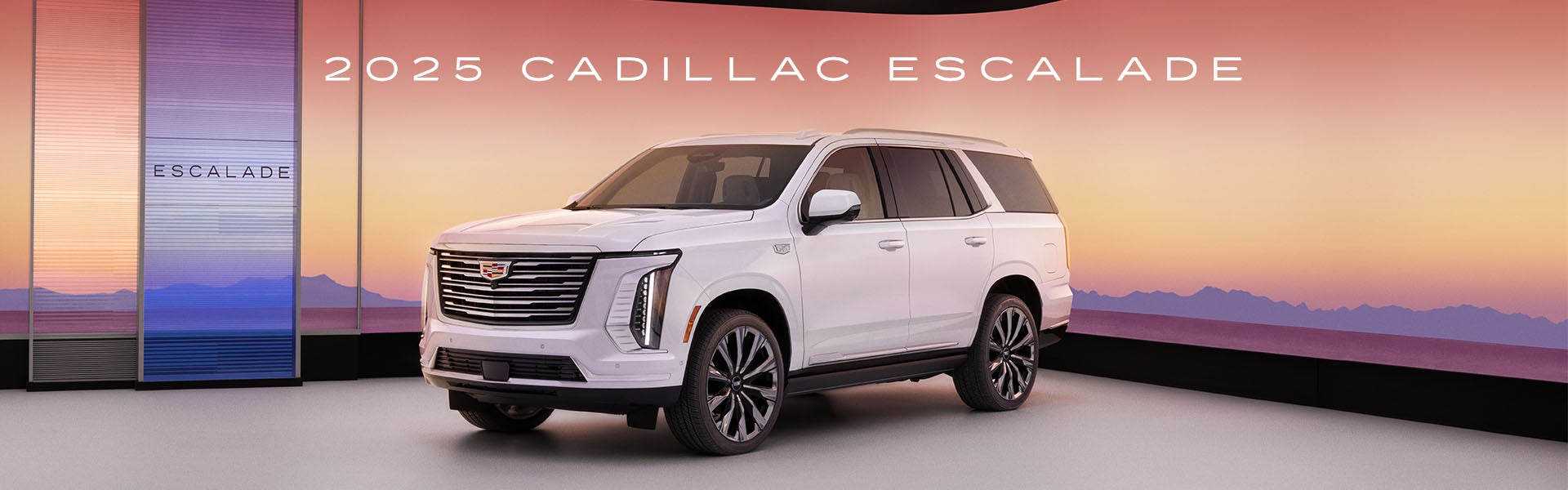 White Cadillac Esaclade