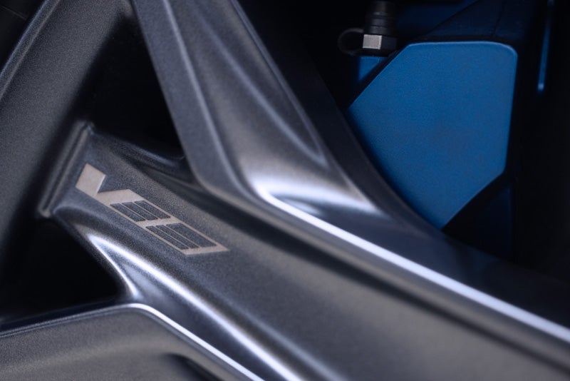 Close-up of the 2026 OPTIQ-V Brembo Performance Front Brakes | Bical Cadillac in Brooklyn NY